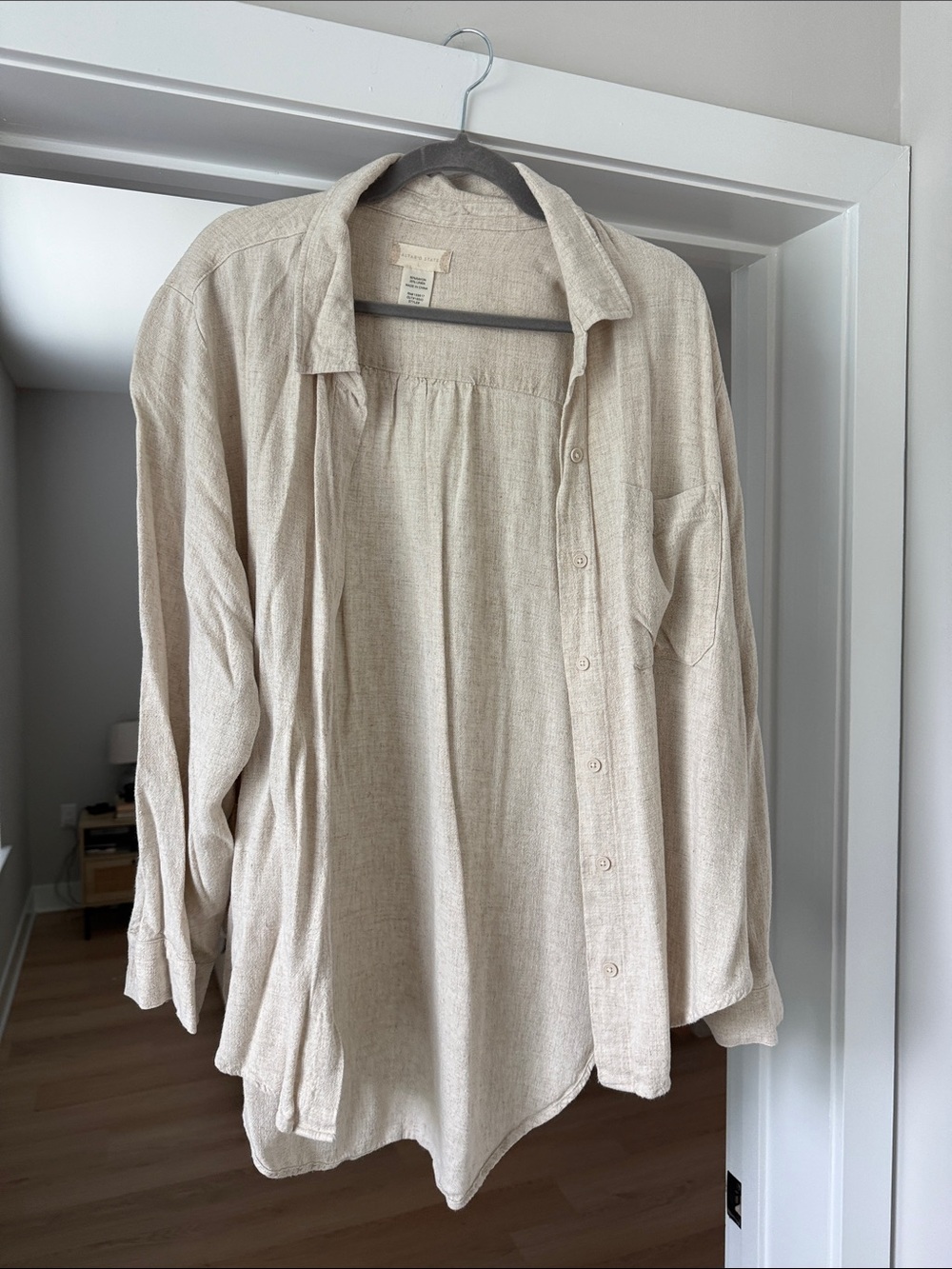 Altar'd State Cream Button-Down Women's Shirt